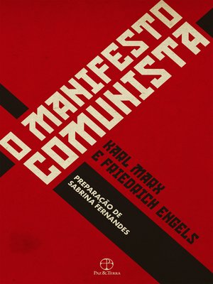 cover image of O manifesto comunista